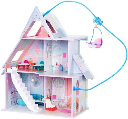 L.O.L. Surprise! OMG Winter Cottage Spielset - Puppenhäuser mit über 45 Überraschungen, inklusive funktionierendem Skilift und 3 Etagen für unendlichen Spielspaß - perfekt für Kinder ab 4 Jahren!