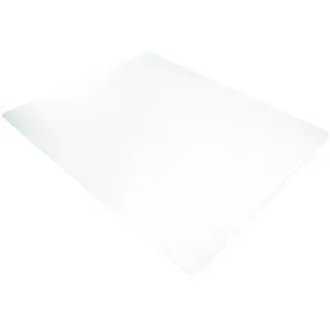 RS-Office Bodenschutzmatte Duragrip Meta, rutschfest, transparent 120 x 130cm - Bodenschutzmatte für Hartböden, aus strapazierfähigem PET, rutschfest und umweltfreundlich. Schützt Böden vor Abnutzung und ermöglicht müheloses Gleiten von Bürostühlen.