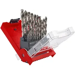 Einhell Metallbohrer-Set HSS-G 19-teilig Ø 1 mm - 10 mm - Zubehör für Elektrowerkzeug, hochwertiges 19-teiliges Set aus HSS-Stahl für präzise Bohrarbeiten mit schneller Zentrierung und sauberem Ergebnis.
