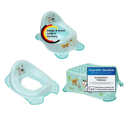 KiNDERWELT Tritthocker 3er Set Funny Farm