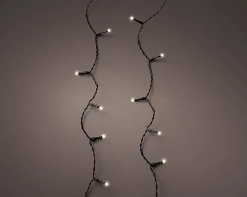 Kaemingk Durawise Batt.LED Ricelight aussen / 7.1m / 96 Lichter / schwarzes Kabel / warm weiße Dioden / mit Zeitschaltuhr