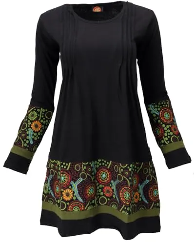 GURU SHOP Baumwoll Minikleid Boho Chic von Guru-Shop