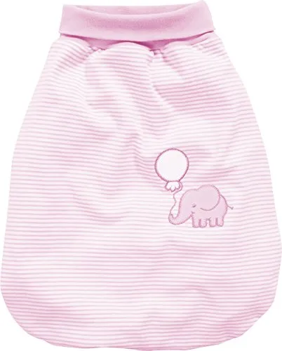 Schnizler Baby Schlafsack, Strampelsack Elefant mit elastischem Umschlagbund, Gr. One Size, Rosa (Rosa 14)
