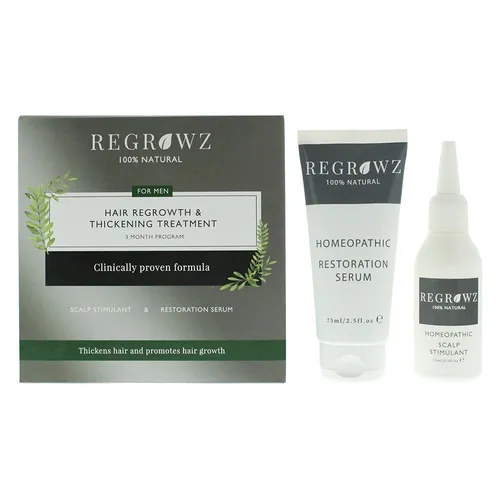 Regrowz Hair Regrowth Thickening Treatment Three Month Program For Men For Men