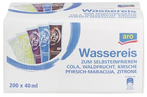 Produktbild aro Wassereis Zum Selbsteinfrieren 200 Portionen (8 kg)