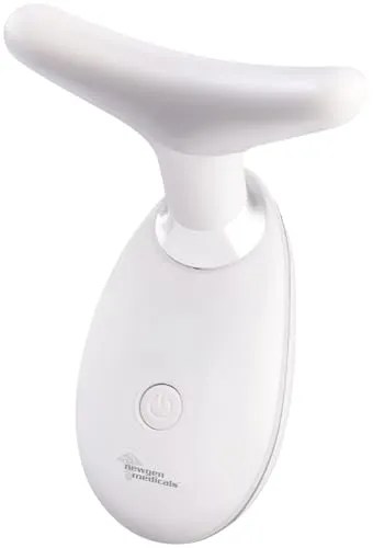 newgen medicals EMS Hautstimulation: Gesichtsmassagegerät mit LED-Licht, EMS & Wärme, 3 Intensitäts-Stufen (Elektrisches Gesichts-Massagegerät, Gesichtsmassagegeräte Vibration, Gesichtsmassage)
