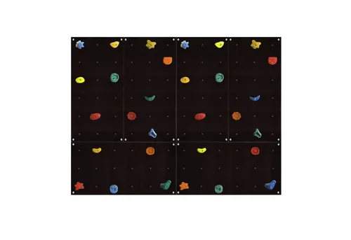 Gartenpirat Kletterwand Outdoor mit bunten Klettersteinen