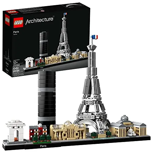 LEGO Architecture Skyline Collection 21044 Paris - Bauspielzeugsets, faszinierendes Modell des Paris Skyline mit dem ikonischen Eiffelturm für kreative Bauprojekte und Stadtliebhaber.