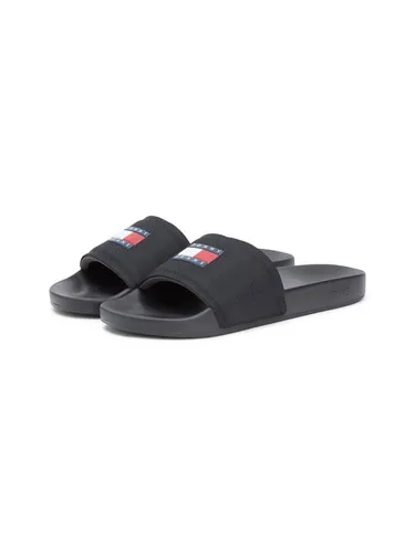 Tommy Jeans TJM POOL SLIDE Pantolette, Sommerschuh, Badeschuh, Hausschuh mit Logoschriftzug