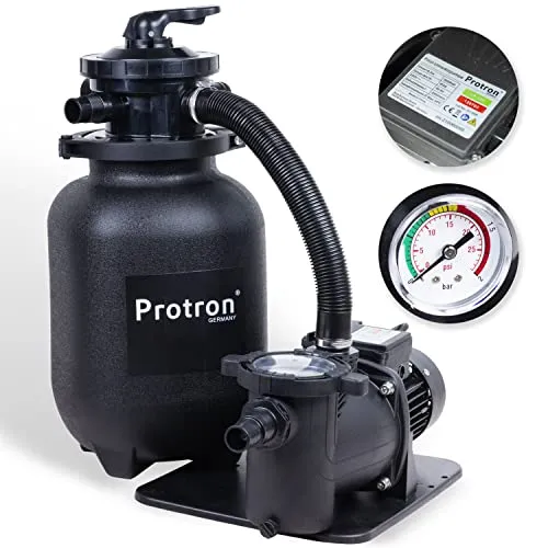 Protron SF-8300 7-Wege-Ventil Pool Sandfilteranlage ECO 300W - 8000L/h