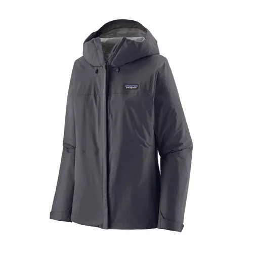 Patagonia Women's Torrentshell 3L Jacket - Regenjacke - Funktionsjacke aus umweltfreundlichen Materialien, wasserdicht und winddicht; ideal für Wanderungen; Farbe: Grau/Blau, Größe: XL.