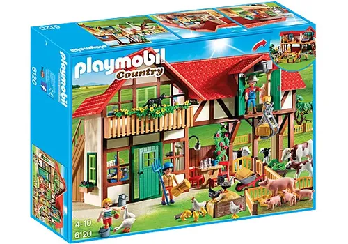 Produktbild PLAYMOBIL 6120 Großer Bauernhof – Abenteuer für kleine Landwirte