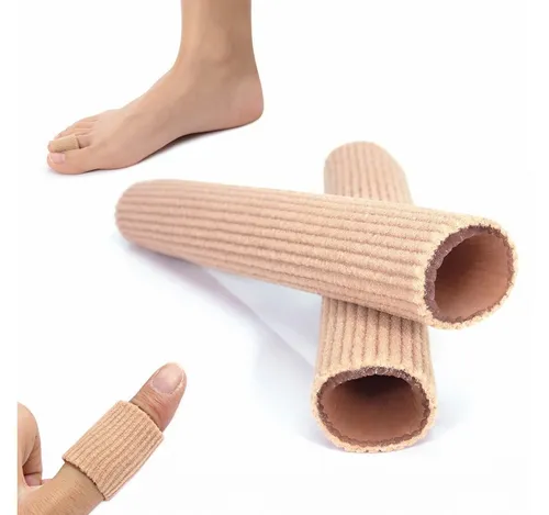 COOL-i ® Finger- und Zehenschutz Zehen- & Fingerschutz 2 Stück – Zuschneidbare Silikon-Gelröhrchen, bei Hühneraugen, Reibung & Druckstellen – wiederverwendbar