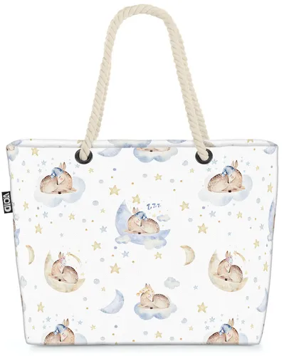 VOID Tasche Schlaf gut Reh Baby Babyzimmer Kinder Kinderzimmer Rehkitz