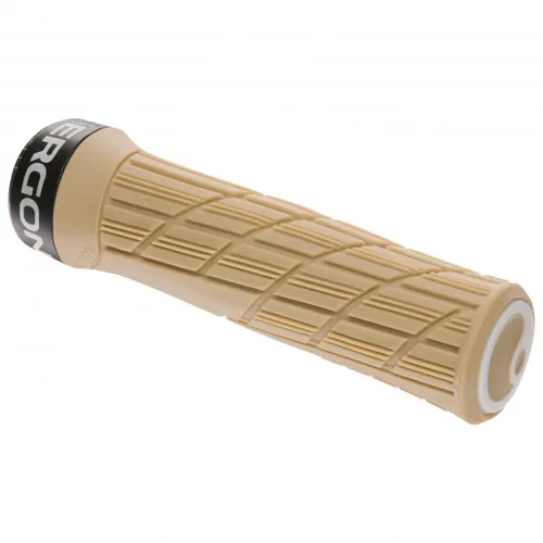 Ergon GE1 Evo Griffe Slim beige - Fahrradgriffe mit ergonomischem Design, speziell für Enduro-Rennen entwickelt. Bieten optimalen Komfort und präzises Griffgefühl auf breiten Riserbars.