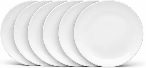 van Well Dessertteller Malmö, 20 cm, 6er Set in weiß von van Well