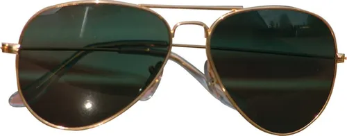 Mil-tec-US Pilot vergoldete Brille mit Etui