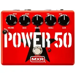 MXR Tom Morello Power 50 Overdrive - Gitarren-Effektgerät für E-Gitarre; Tom Morello Signature Pedal mit vielseitigen Reglern für perfekten Sound und kreativen Spielmöglichkeiten.