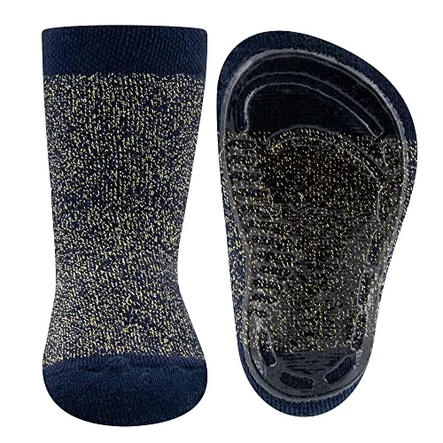 EWERS Glitzer Stoppersocken SoftStep, Antirutschsohle für Mädchen, Kindersocken, Anti-Rutsch, ABS