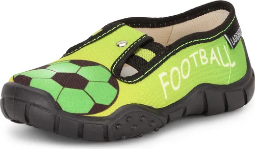 Ladeheid Jungen Hausschuhe mit Einlegesohlen LAVI0011 (Grün, 26 EU)