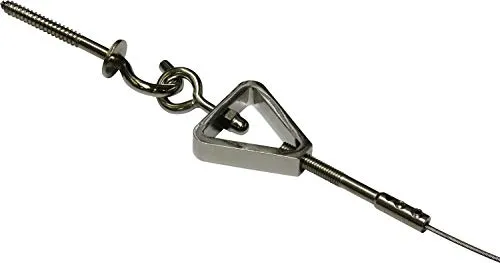 Gardinia Sidney Seilspanngarnitur für die Nischenmontage, Länge: 5 m, Alle Befestigungsmaterialien inklusive, Metall/Chrom