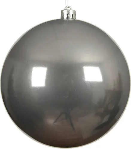 Weihnachtskugeln Kunststoff 20cm 1 Stück - Zart Grau