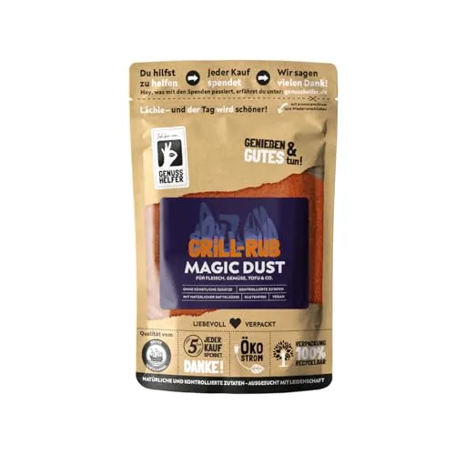 Bremer Gewürzhandel Grill-Rub Magic Dust, BBQ Rub Gewürz, Marinade Gewürzmischung für Fleisch, 200g