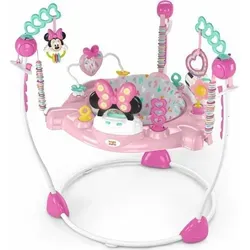 Bright Starts Disney Baby Minnie Maus Forever Besties Spielcenter - Lauflernhilfen mit 10 interaktiven Spielzeugen, 360° drehbarem Sitz und höhenverstellbar; fördert Bewegung durch Lichter und Musik – ideal für Babys ab 6 Monaten.