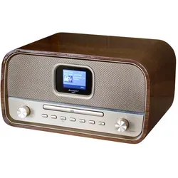 Soundmaster Radio DAB970BR1 - DAB+ Stereo-Radio mit CD-Player, Bluetooth Streaming und USB-Anschluss, inkl. Fernbedienung für optimalen Komfort