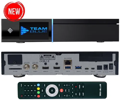 GigaBlue UHD Quad 4K Pro 1 TB – PVR-Receiver mit BT 5.4 - TV-Receiver mit 1 TB Speicher, 4K Unterstützung und Bluetooth 5.4 für nahtlose Konnektivität und erstklassige Streaming-Erlebnisse.