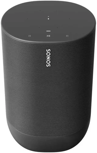 Sonos Move Smart Speaker - Wasserfester WLAN und Bluetooth Lautsprecher, ideal für drinnen und draußen mit Alexa und Google Assistant