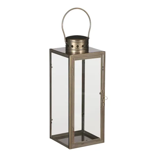Mica Laterne Arzilla gold - Elegante Beleuchtung für Ihr Zuhause - Laternen, stilvolle goldene Laterne mit edlem Design, ideal für stimmungsvolle Abende und besondere Anlässe.