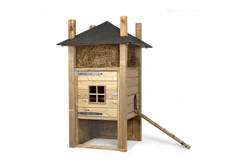 FATMOOSE Hühnerstall Henhouse Haven - Premium Hühnerhaus aus massivem Holz - Hühnergehege Henhouse Haven: Hochwertiges, wetterfestes Hühnerhaus aus imprägniertem Kiefernholz. Bietet Schutz und Platz zum Scharren – ideal für verantwortungsvolle Tierhaltung im Garten.