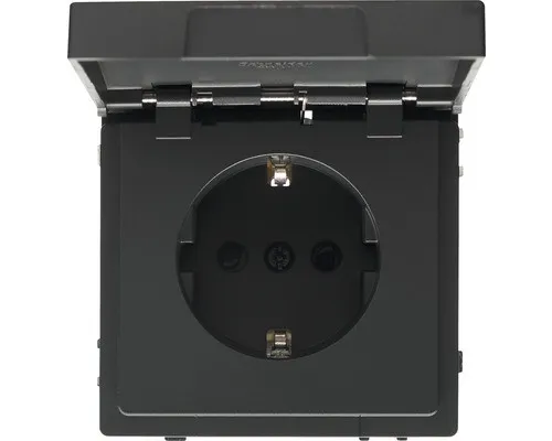 Merten MEG2310-6034 Steckdose mit Klappdeckel + erhöhtem Berührungsschutz D-Life