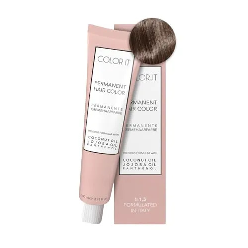 COLOR.IT by BM - Permanente Haarfarbe in Salonqualität, 100ml (6.3 Dunkelblond Gold, 1er Pack)