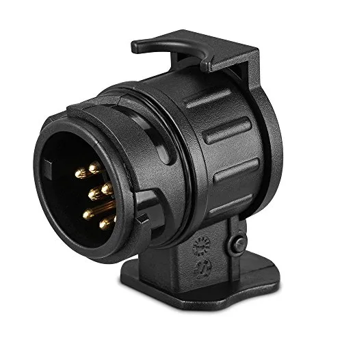 HEQUN Anhänger Adapter für PKW, 13 Polig auf 7 Polig (Adapter/Anhängerkupplung von 13-Pin Auto auf 7-Pin Anhänger)