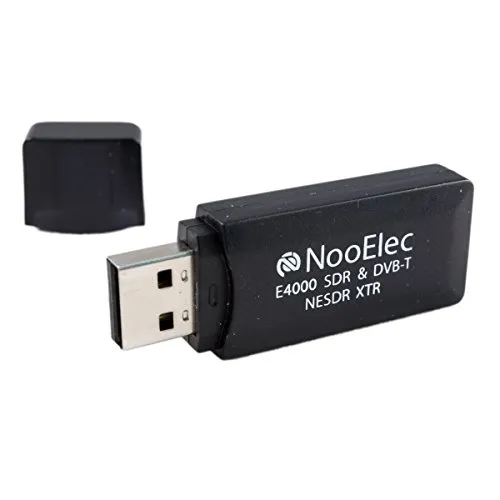 Produktbild NooElec NESDR XTR Kleiner USB-Stick, RTL-SDR und DVB-T, mit RTL2832U und Elonics E4000 Tuner, Teleskopantenne und Fernbedienung. MCX-Antenneneingang. Preiswertes, erweitertes Software Defined Radio, Kompatibel mit vielen SDR-Software-Paketen.