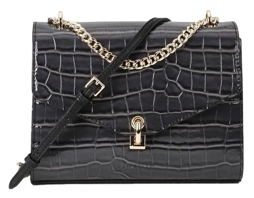 Seidenfelt Manufaktur Damen Umhängetasche Tuuli Kisa anthrazit/schwarz One Size