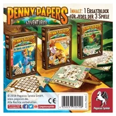 Pegasus Spiele Penny Papers Adventure - Ersatzblöcke für 3 Spiele - deutsch 286087