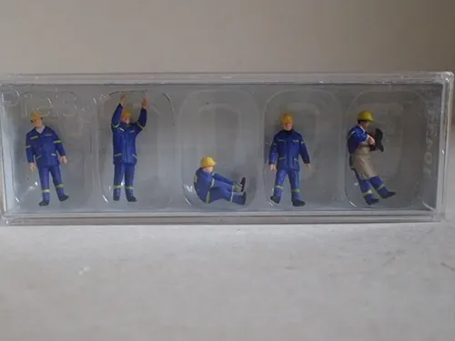 Preiser THW-Helfer Schweiz SBB Feuerwehr 10433 H0 1:87 OVP 5Fig