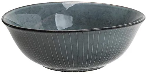Broste Copenhagen Nordic Sea Budda Bowl Ø 21 cm - Schalen & Schüsseln, einzigartiges Steingut mit maritimen Farben, ideal für stilvolles Servieren von Bowls, Salaten und Müslis.