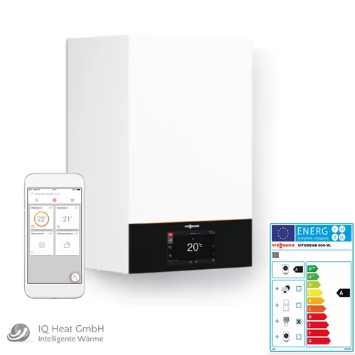 Viessmann Vitodens 300-W Gas Brennwert Therme 25 kW B3HG von Viessmann