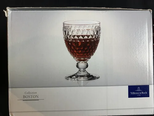 Rotweinglas Set - 4 Stück Boston Vino Red 300 ml - Elegantes Rotweinglas Set aus Kristallglas, ideal für Rotweinliebhaber und perfekte Ergänzung für festliche Anlässe.