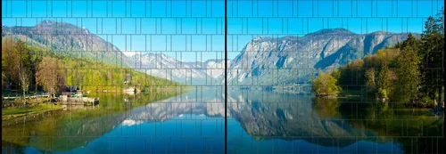zaunzu Sichtschutzstreifen Fjord XL - Panorama Sichtschutz für Doppelstabgitter - Gestalten Sie Ihren Garten mit dem bedruckten Sichtschutzstreifen Fjord XL. Wetterfest und langlebig, bietet er eine individuelle Note und einfachen Einbau in Doppelstabmatten. Made in Germany für höchste Qualität und ansprechendes Design.