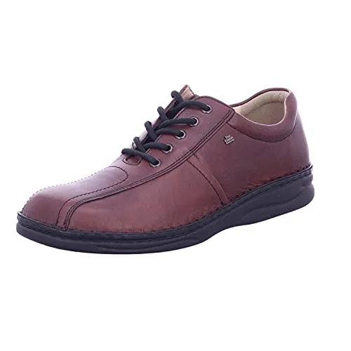 Finn Comfort Dijon Herren Derby Schnürhalbschuhe, Braun (Teak) - Herren-Schnürhalbschuhe aus handgefertigtem Leder mit herausnehmbaren orthopädischen Fußbetten für optimalen Komfort und Isolierung gegen Kälte und Hitze.
