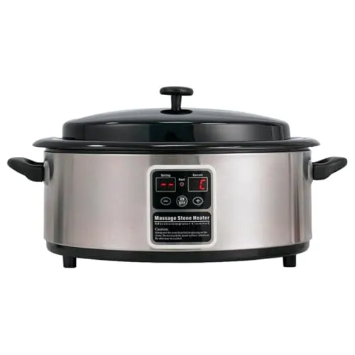 Hot Stone Wärmegerät klein - Professionelles Wärmegerät für gleichmäßiges Erhitzen von Hot Stones, ideal für SPA und Massage, mit präziser Temperaturregelung durch Digitalthermostat.