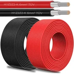 Solar Solarkabel 6mm² – 25 Meter für Solarmodule von Nauc
