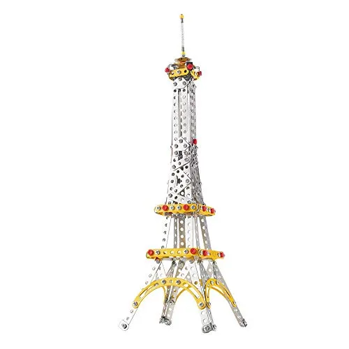 COLORBABY 44827 Metall-Mechanismus, 447 Teile, Eiffelturm