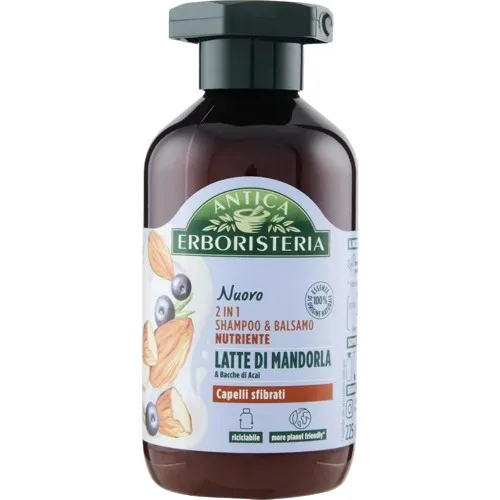Antica Erboristeria Shampoo & conditioner 2in1 nährende Mandelmilch 225ml