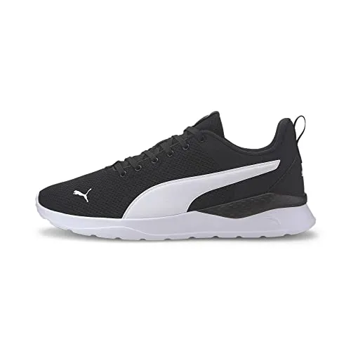 PUMA Unisex Anzarun Lite Niedrig, Puma Black-Puma White, 41 EU - Herren-Sneaker mit SoftFoam+ Innensohle für maximalen Laufkomfort und atmungsaktivem Anzarun DNA Mesh-Obermaterial.